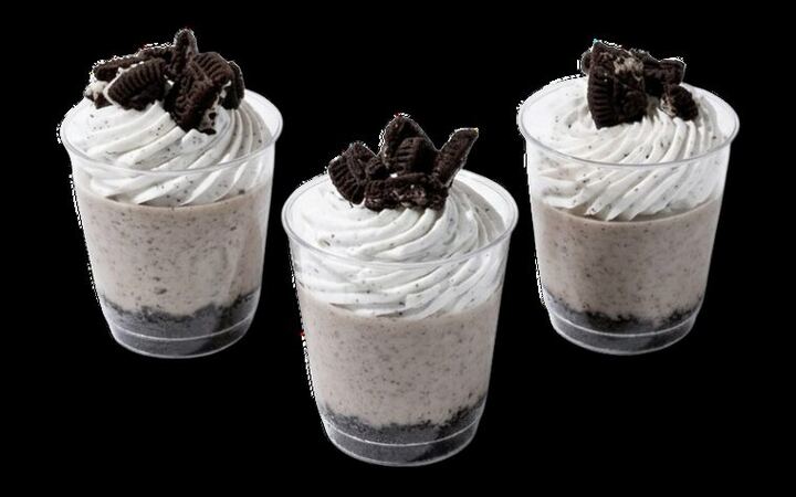 Mini cheesecakes de oreo