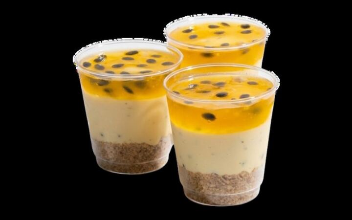 Mini cheesecakes de maracuya