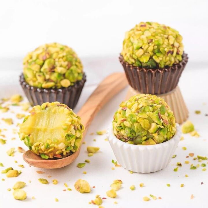 Trufas de pistacho